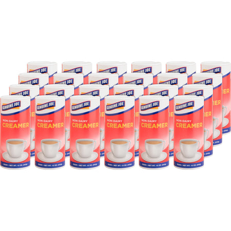Genuine Joe Nondairy Creamer Canister - 0.75 lb (12 oz) - 3/Pack - 8 / Carton