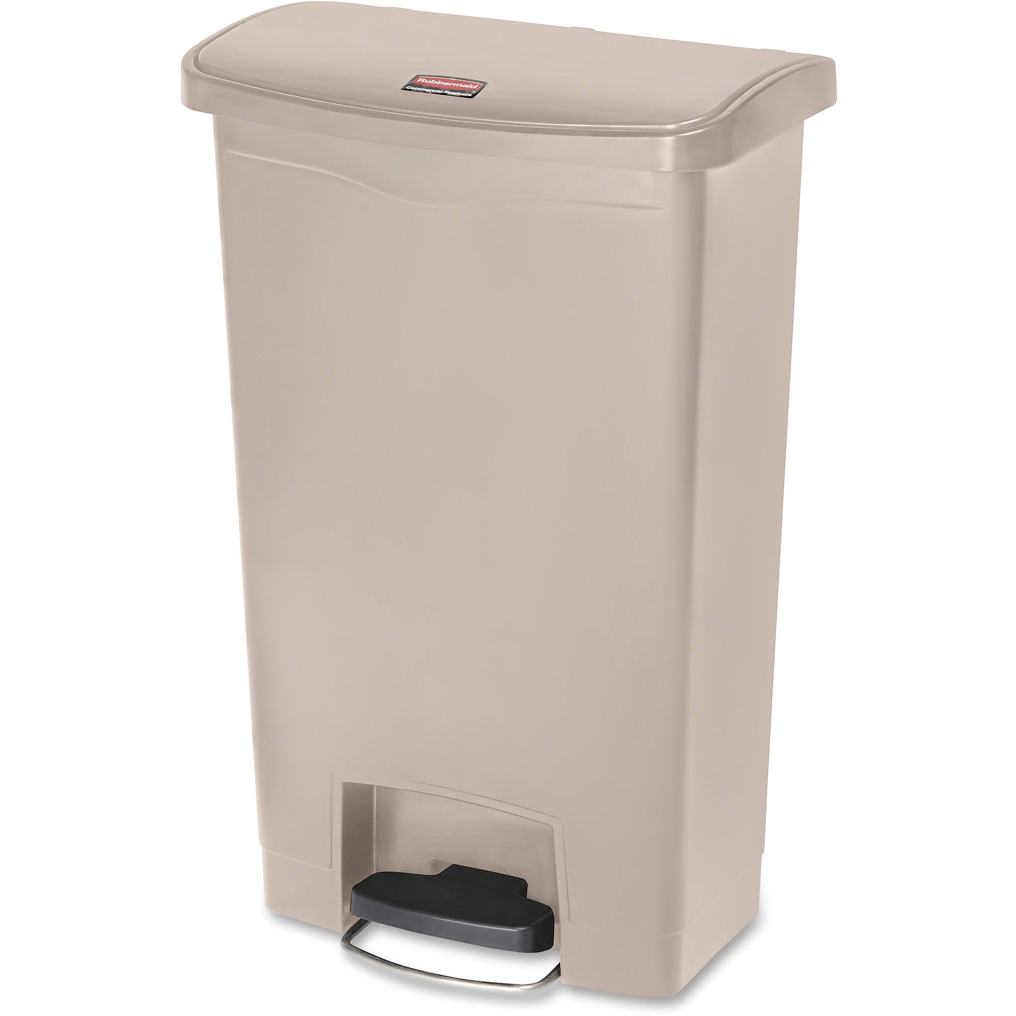 Rubbermaid Commercial Slim Jim 13G Front Step Container - 13 gal Capacity - Waste Containers & Lids
