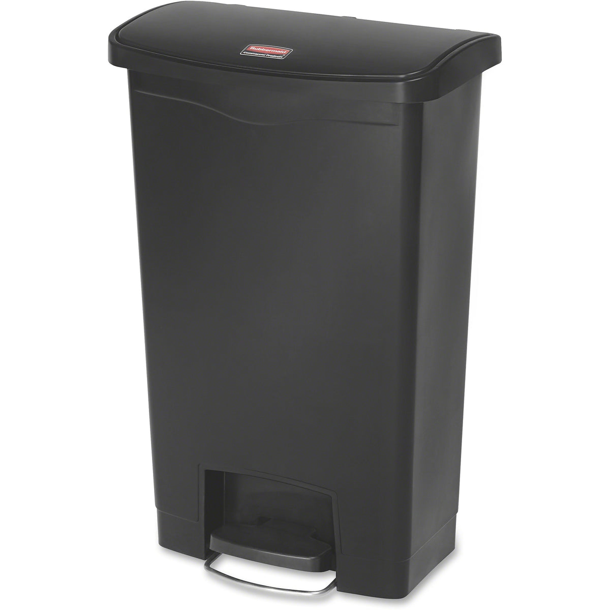 Rubbermaid Commercial Slim Jim 13G Front Step Can - 13 gal Capacity - Waste Containers & Lids