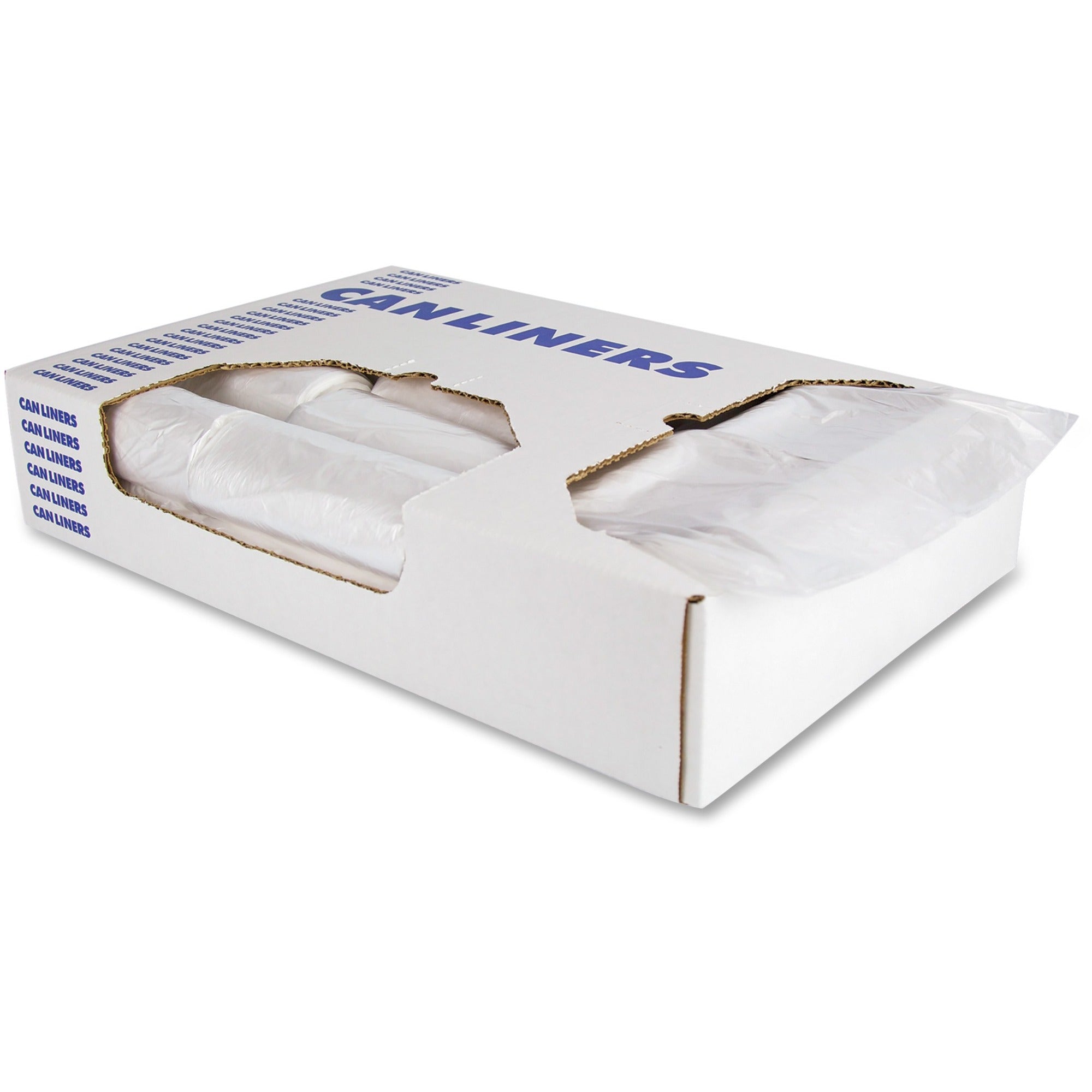 Heritage Trash Bag - 16 gal Capacity - 31" Length x 24" Width x 0.24 mil (6 Micron) Thickness - High Density - Natural - High-density Polyethylene (HDPE) - Can - 1000 / Carton