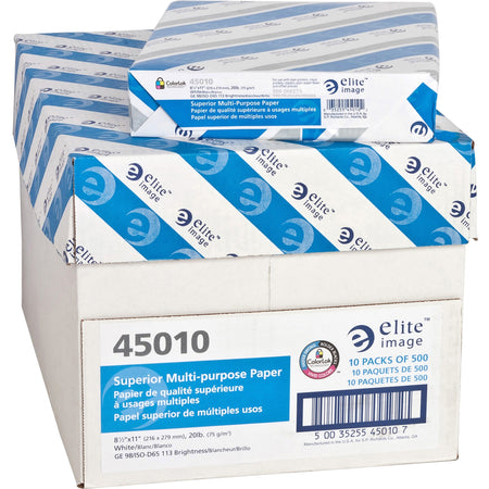 PALLET Elite Image Superior Multipurpose Paper - White - 98 Brightness - Letter - 8 1/2" x 11" - 20 lb Basis Weight - Sustainable Forestry Initiative (SFI) - Bright White - 500/Pack - 400 / Pallet