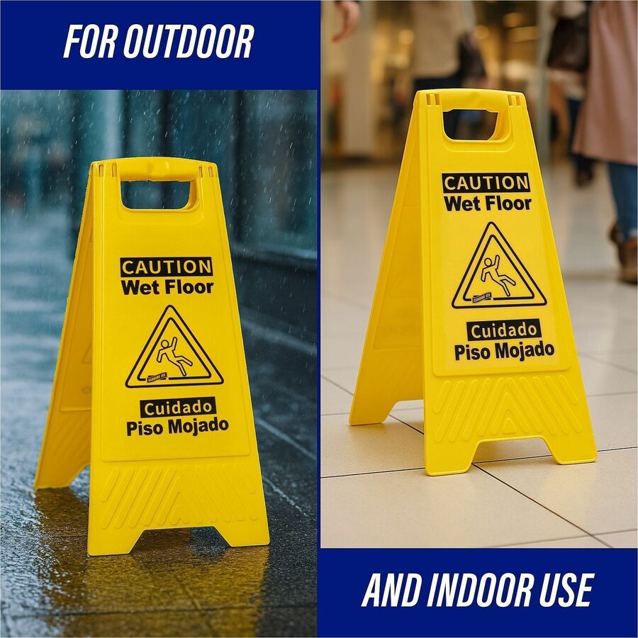 Genuine Joe Universal Graphic Wet Floor Sign - Alternate-Image4