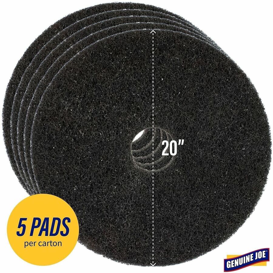 Genuine Joe Black Floor Stripping Pad - Alternate-Image6