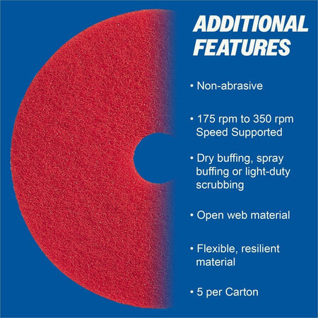 Genuine Joe Red Buffing Floor Pad - Alternate-Image1