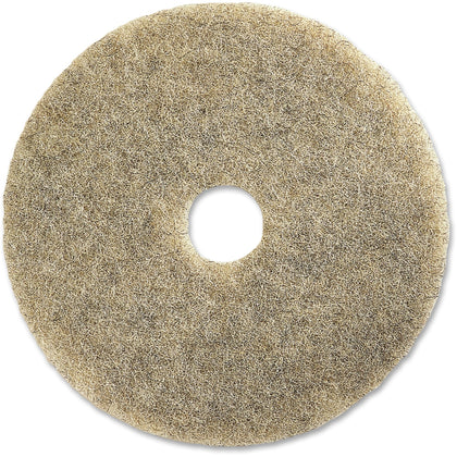 Genuine Joe 20" Multipurpose Floor Pad - 20" Diameter x 1" Thickness - Multipurpose, Floor - 1000 rpm to 3000 rpm Speed Supported - Durable, Washable, Dust Resistant, Long Lasting - Rubber, Synthetic Fiber, Fiber - Natural - 5 / Carton