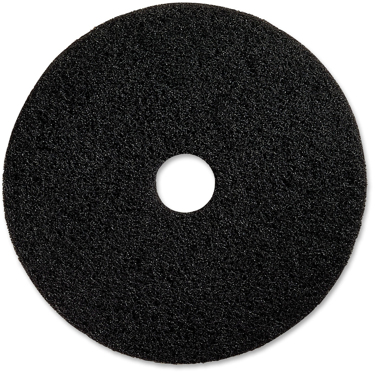 Genuine Joe Advanced Design Floor Pads - 20" Diameter x 1" Thickness - Floor, Stripping - 175 rpm to 350 rpm Speed Supported - Heavy Duty, Flexible, Resilient, Long Lasting - Fiber - Black - 5 / Carton