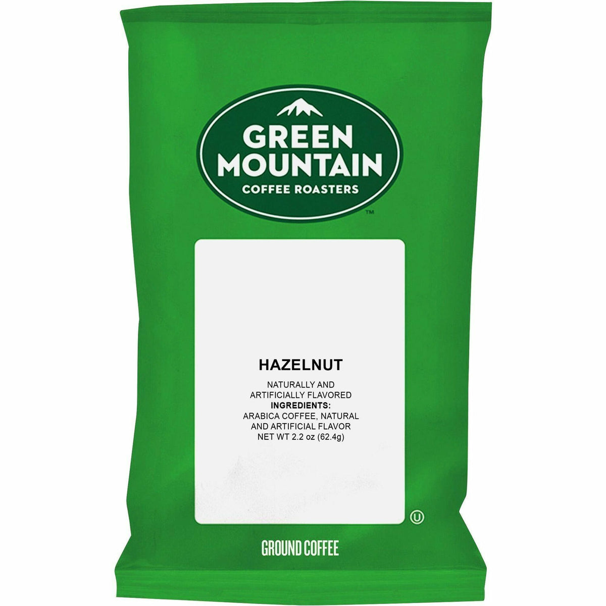 Green Mountain Coffee Roasters® Ground Hazelnut Light Roast Coffee - Regular - Light/Mild - 2.2 oz Per Packet - 50 Packet - Ground - 50 / Carton