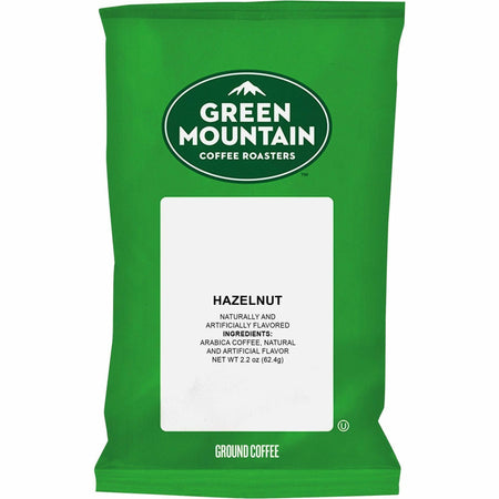 Green Mountain Coffee Roasters® Ground Hazelnut Light Roast Coffee - Regular - Light/Mild - 2.2 oz Per Packet - 50 Packet - Ground - 50 / Carton