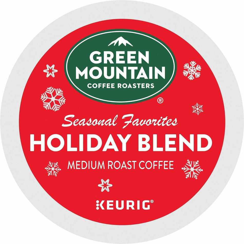 Green Mountain Coffee Roasters® K-Cup Holiday Blend Coffee - Regular - Medium - 24 K-Cup - K-Cup - 24 / Box