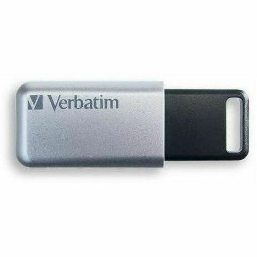 Verbatim Store 'n' Go Secure Pro USB 3.0 Drive - 64 GB - USB 3.0 - Silver - 256-bit AES - Lifetime Warranty - 1 Each - TAA Compliant