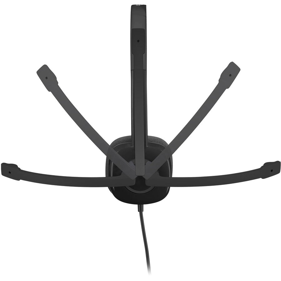 Logitech Stereo Headset H151 - Stereo - Mini-phone (3.5mm) - Wired - 22 Ohm - 20 Hz to 20 kHz - Over-the-head - Binaural - Supra-aural - 5.90 ft Cable - Noise Canceling - Black