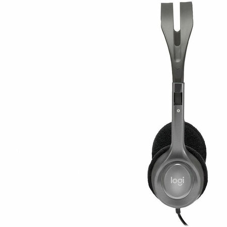 Logitech Stereo Headset H111 - Stereo - Mini-phone (3.5mm) - Wired - 32 Ohm - 20 Hz to 20 kHz - Over-the-head - Binaural - Supra-aural - 7.70 ft Cable - Noise Canceling