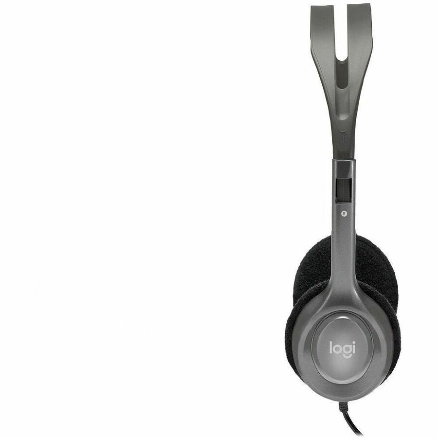 Logitech Stereo Headset H111 - Stereo - Mini-phone (3.5mm) - Wired - 32 Ohm - 20 Hz to 20 kHz - Over-the-head - Binaural - Supra-aural - 7.70 ft Cable - Noise Canceling