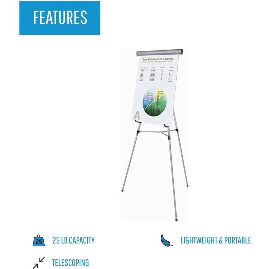 MasterVision 3-leg Display Easel - Left