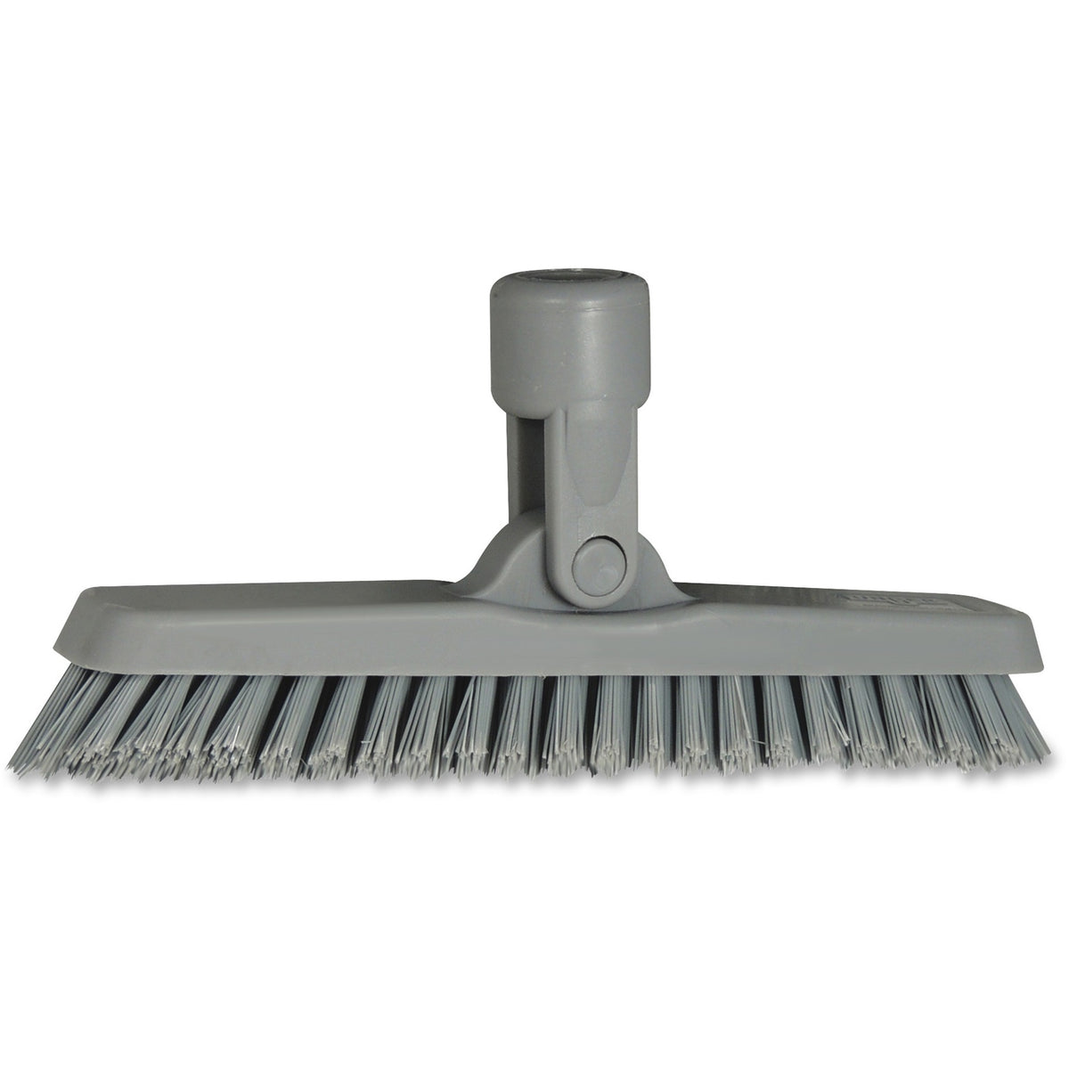 Unger SmartColor Swivel Corner Brush - 8.60" Polyethylene Terephthalate (PET) Bristle - Gray - 1 Each