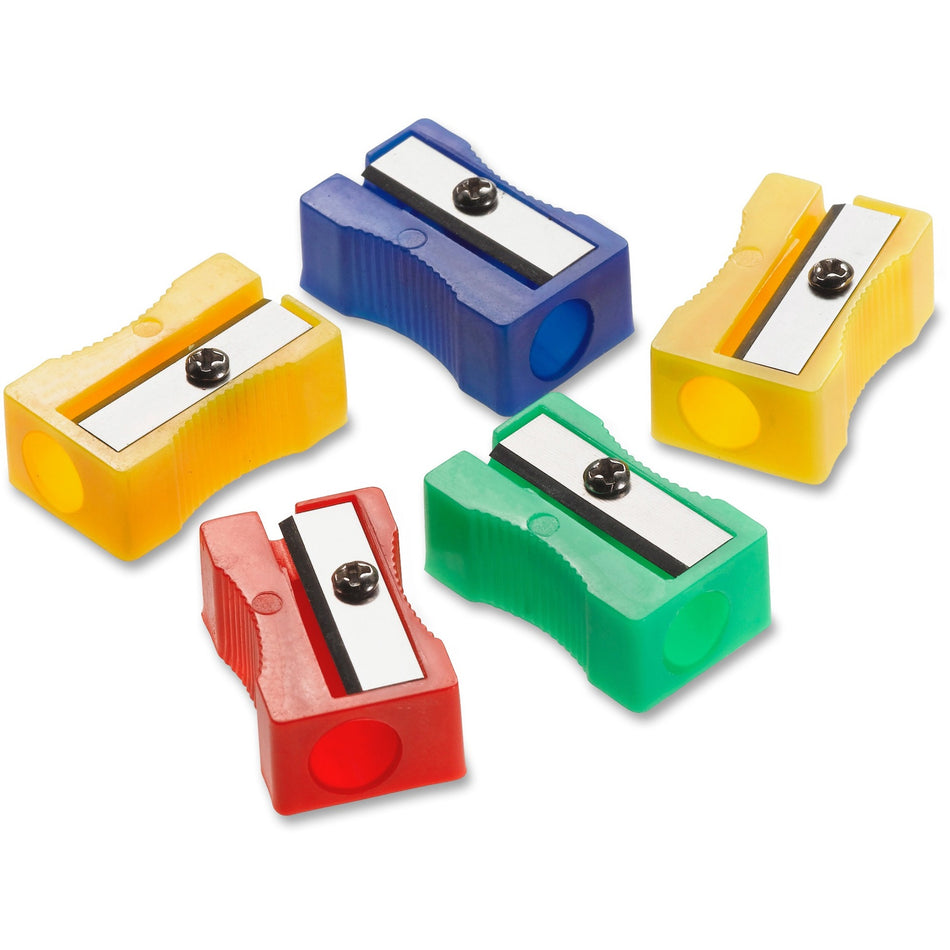 Westcott Plastic Manual Pencil Sharpener - 1 Hole(s) - Plastic - Assorted - 24 / Pack