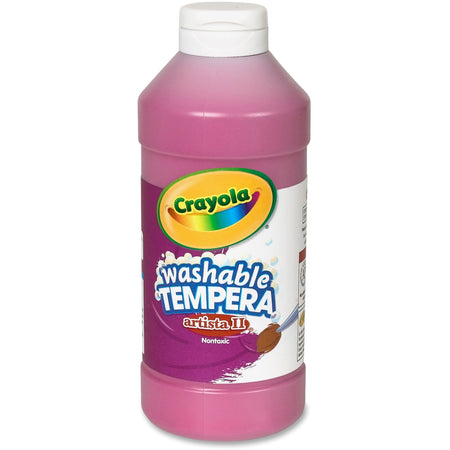 Crayola Artista II Washable Tempera Paints - Magenta - 16 oz - Washable - 1 Each
