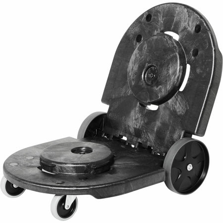 Rubbermaid Commercial Brute Tandem Dolly for 2620, 2632, 2643, 2655, 3526, 3536 Containers - 400 lb Capacity - 8" , 3" Caster Size - 45" Length x 20.20" Width x 8" Height - Black - 1 Each