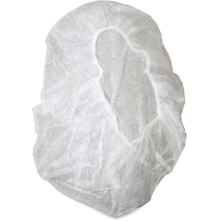 Genuine Joe Nonwoven Bouffant Cap: Hospital & Lab Recommended - Large 21’’ - Contaminant Protection - White - 100/Pack