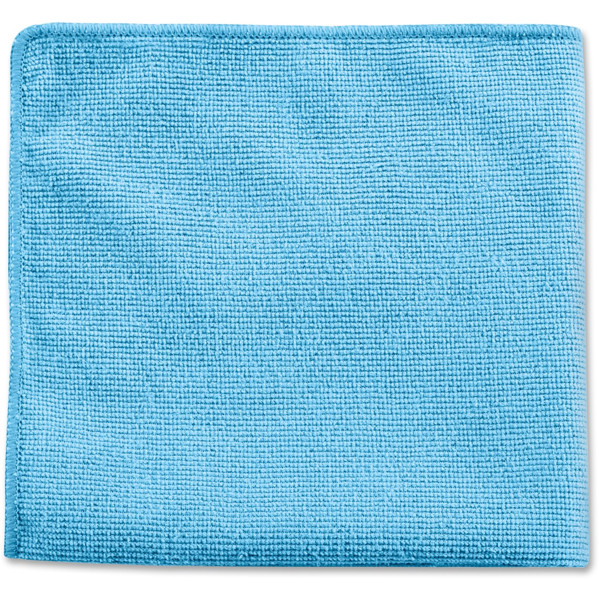 Rubbermaid Commercial Microfiber Cleaning Cloths - 12x12 Blue - 24/Pack - Sponges Pads & Wipers