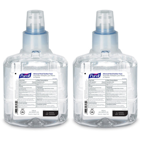 PURELL® Hand Sanitizer Foam Refill - Clean Scent - Kills Germs - 2/Carton - Sanitizers