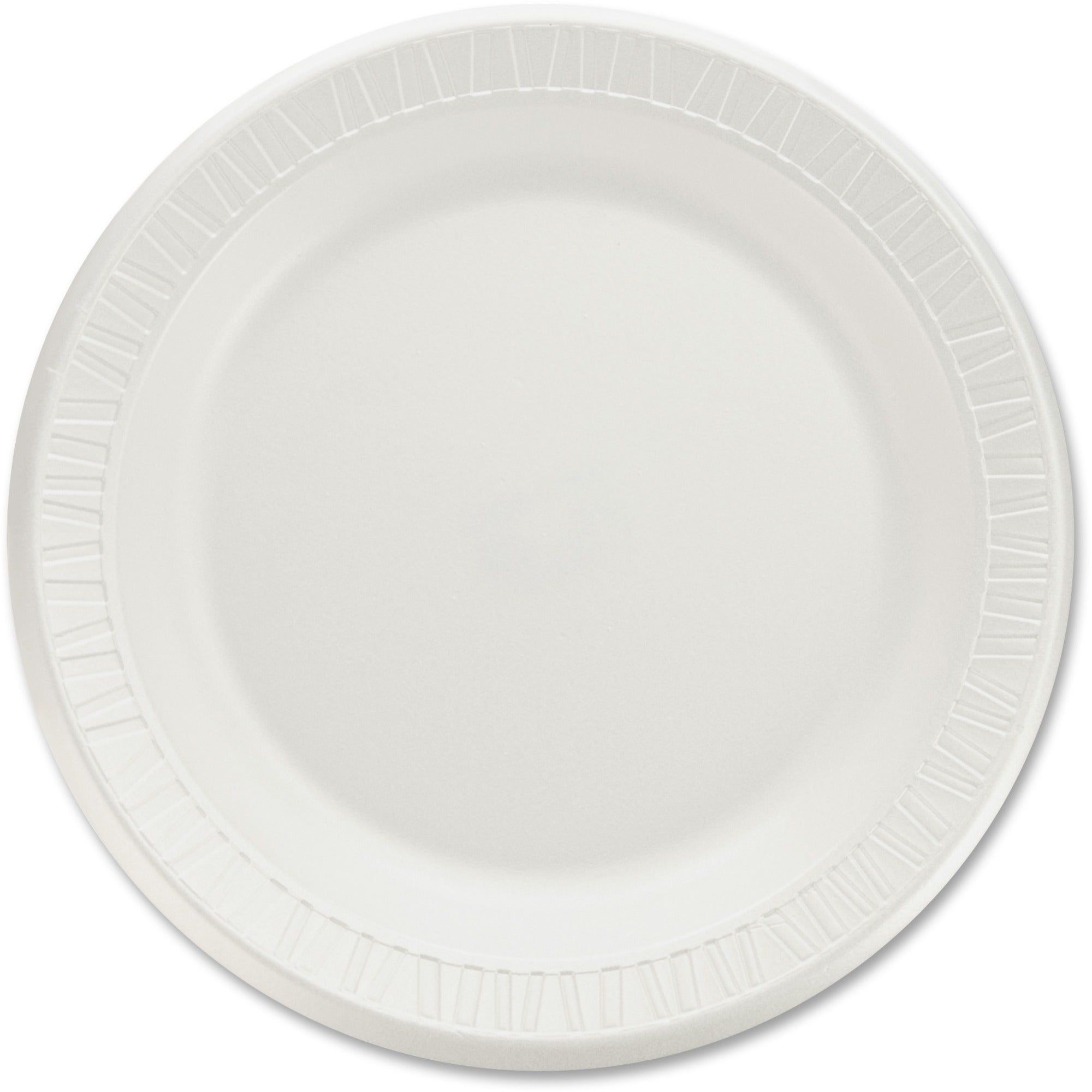 Dart Quiet Classic 9’’ Foam Plates - White - 125/Pack - 4 Carton