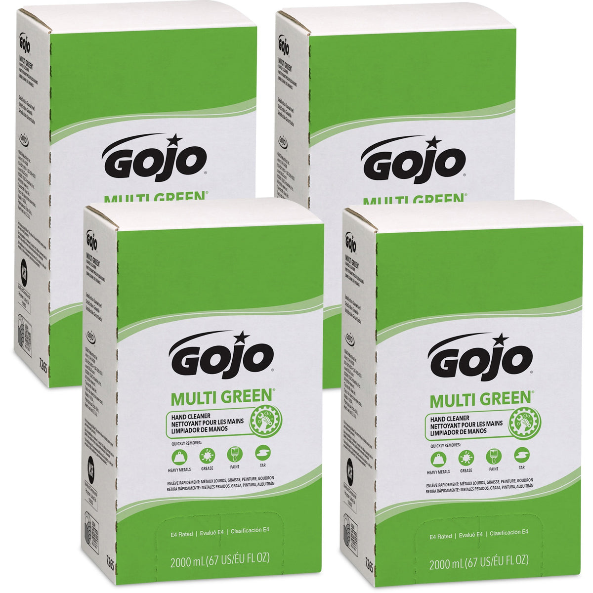 Gojo® Multi Green Hand Cleaner: Citrus Scent Soil & Dirt Remover - 2.11 Quart - Skin Care Dispensers Refills
