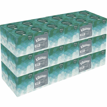 Kleenex Professional Facial Tissue Cube: 2-Ply White PaperBox - 90/Box - 36/Carton - Tissues
