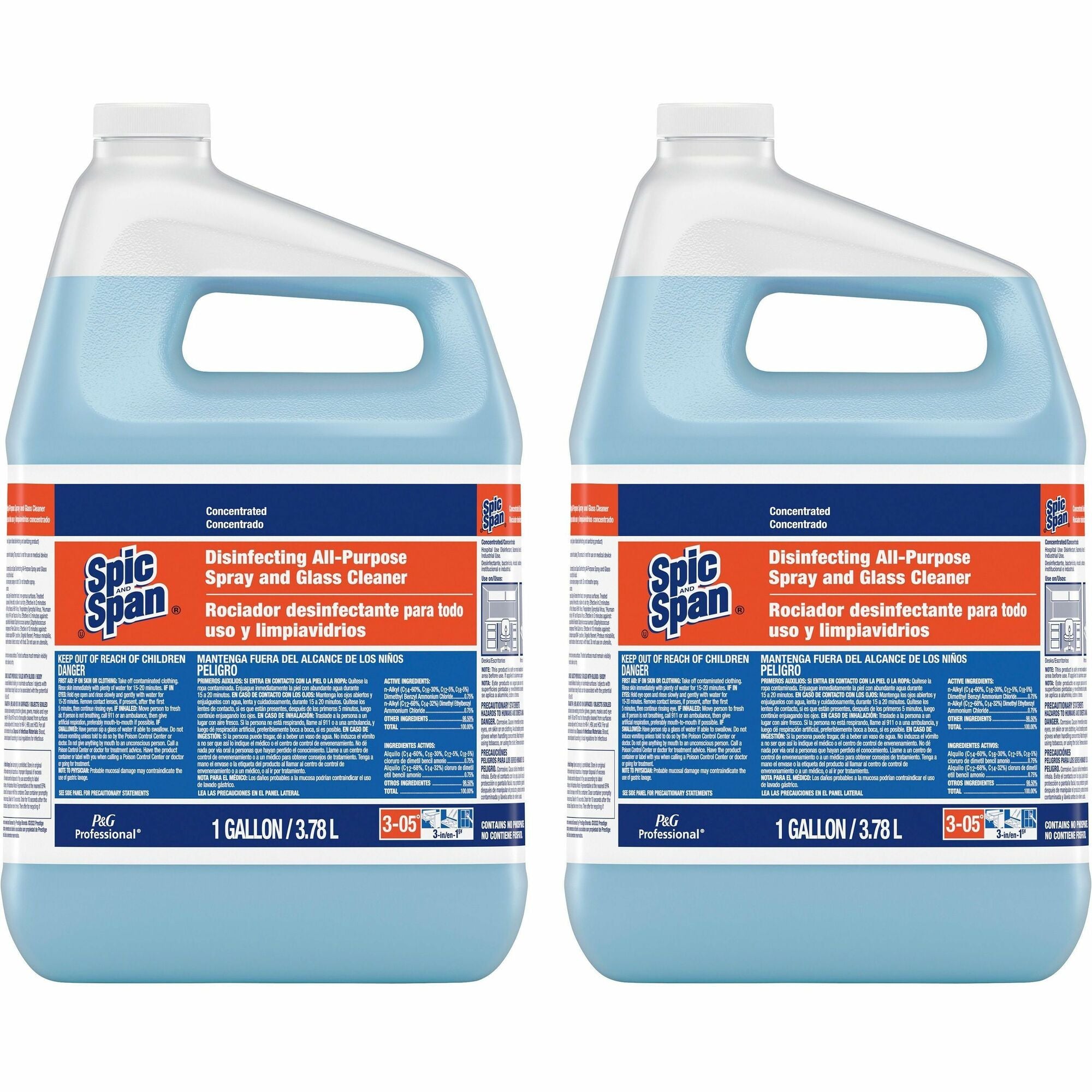 Spic and Span All-Purpose Disinfectant Spray - 128 oz Concentrate - Grease & Germs Remover - Disinfectants