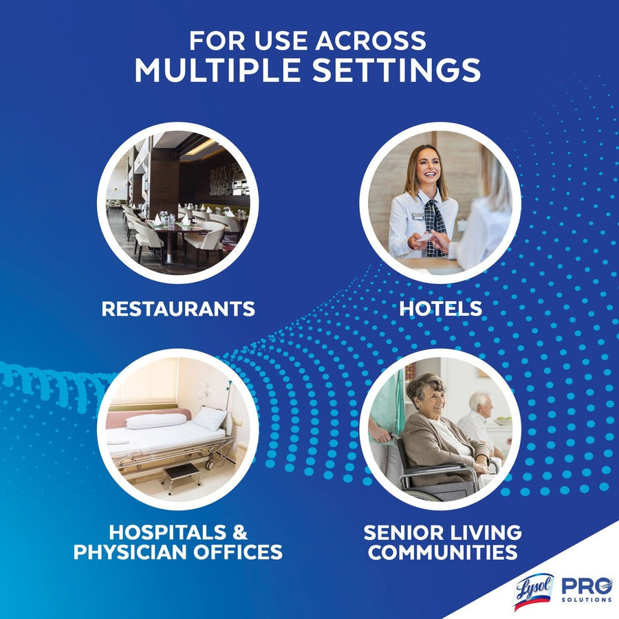 Professional Lysol No Rinse Sanitizer - For Sink, Floor, Wall, Bathtub, Food Service Area - Concentrate - 128 fl oz (4 quart) - Recommended For: Bacteria Remover, Fungi Remover, Virus Remover - Disinfectant, Anti-bacterial - 4 / Carton