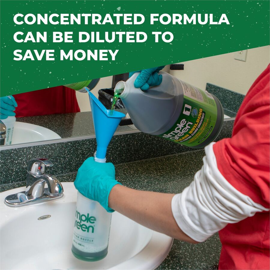 Simple Green All-purpose Cleaner Concentrate - For Multipurpose - Concentrate - Liquid - 128 fl oz (4 quart) - Non-flammable, Fragrance-free - Green - 2 / Carton