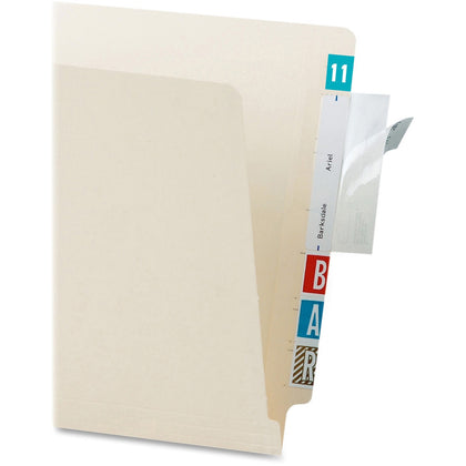 Tabbies File Folder Label Protectors: Clear 3.5’’ x 2’’ 100/Pack - Filing Labels