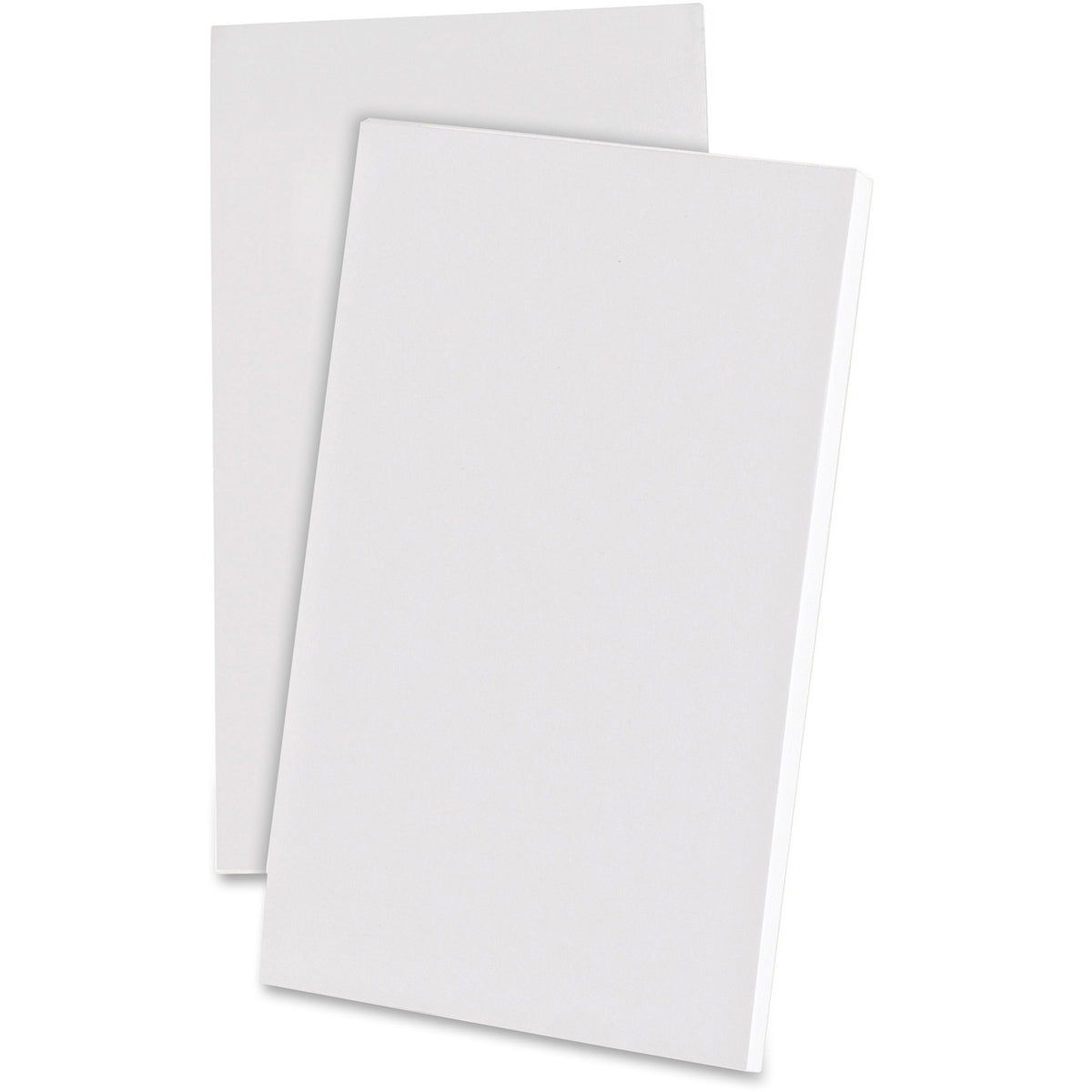 Ampad Recycled Glue Top Scratch Pad - 100 Sheets - Plain - Glued - Unruled Front Ruling - 15 lb Basis Weight - 3" x 5" Sheet Size - 0.31" Height x 4" Width x 6" Length - White Paper - Rigid, Chipboard Backing - Recycled - 12 / Pack