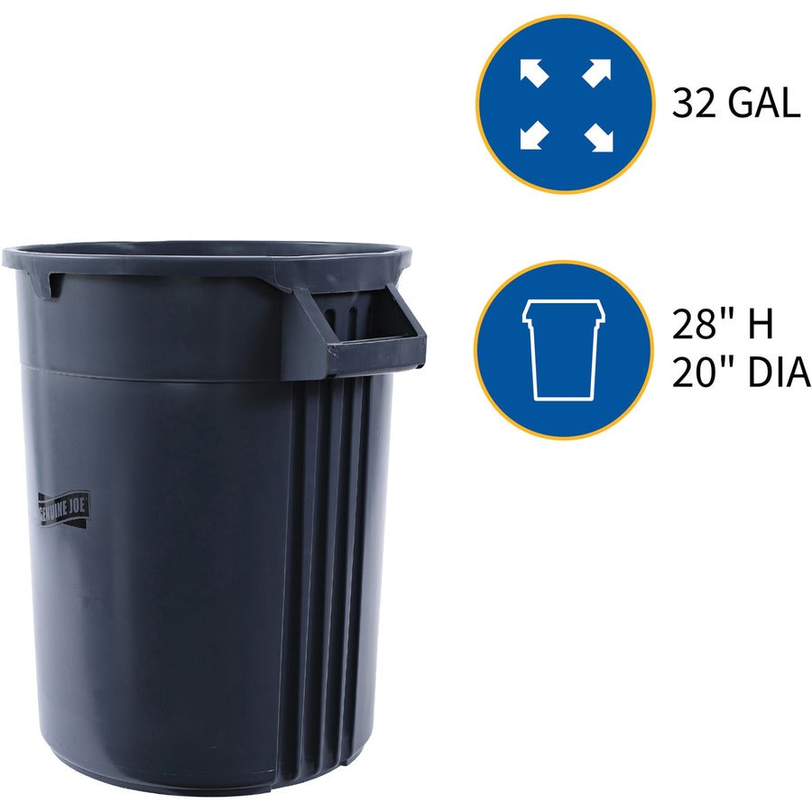 Genuine Joe Heavy-Duty Trash Container - Alternate-Image1