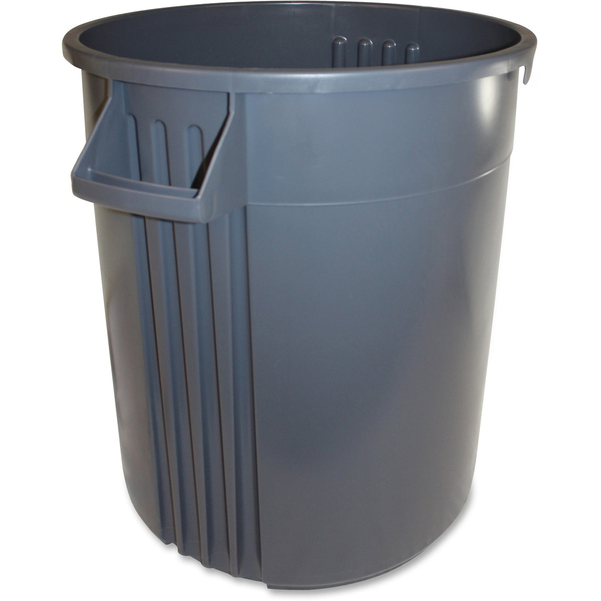 Gator Plus 32-Gallon Vented Container: Crush Resistant Round Bin - Waste Containers & Lids