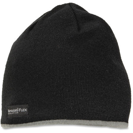 Ergodyne N-Ferno Knit Cap: Warm Fleece & Acrylic Blend in Black - Protective Gear