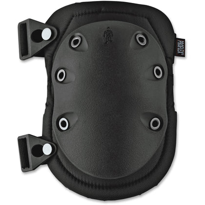 Ergodyne Rubber Cap Knee Pads - Black Slip Resistant & Durable - 2/Pack - Protective Gear