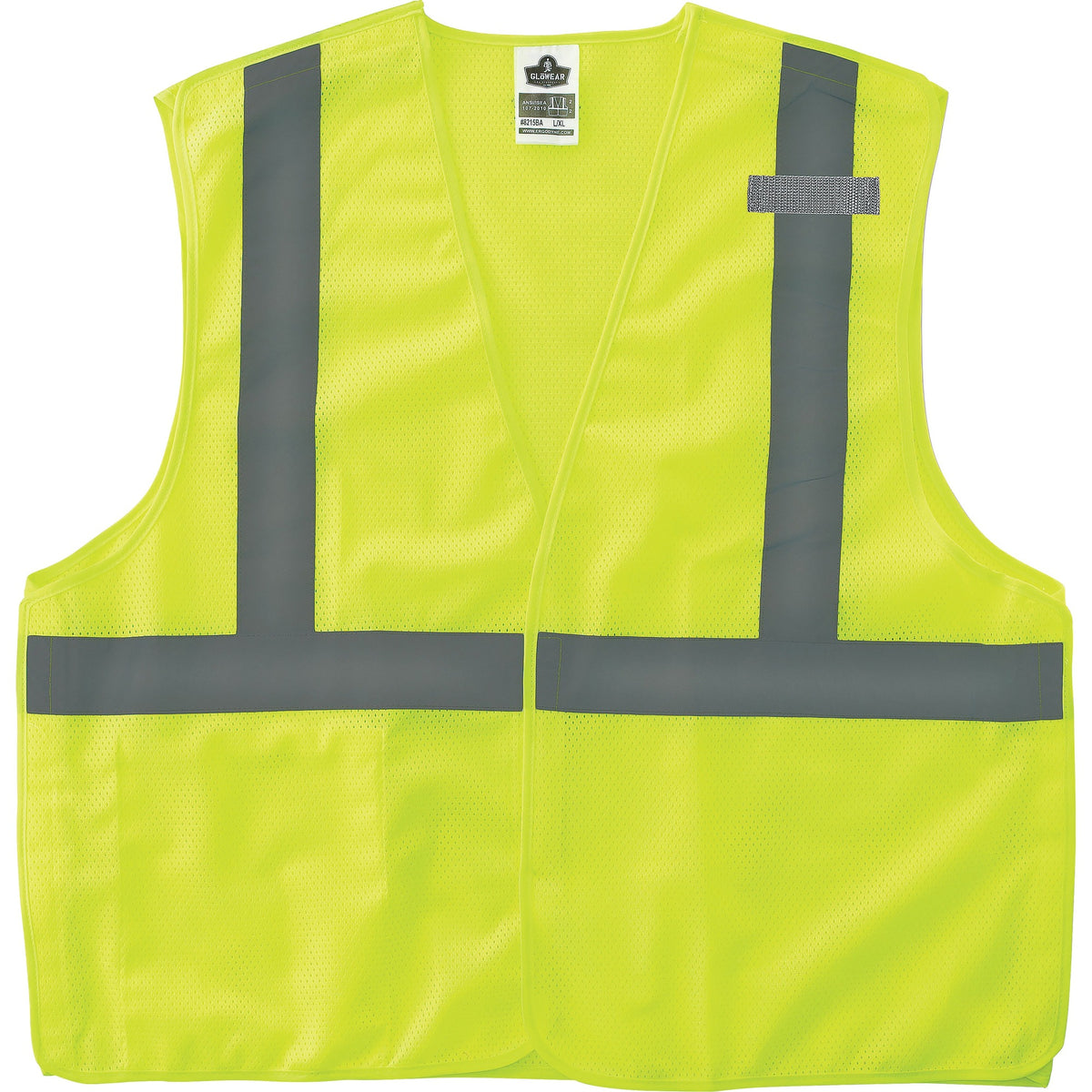 Ergodyne Lime Econo Breakaway Vest - Small/Medium - Lime - Reflective, Machine Washable, Lightweight, Hook & Loop Closure, Pocket - 1 Each