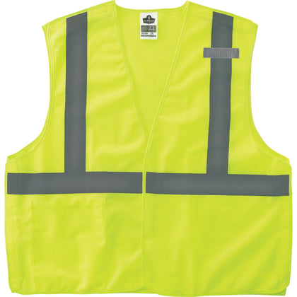 Ergodyne Lime Econo Breakaway Vest - Lightweight Reflective Design - Safety Jackets / Vests