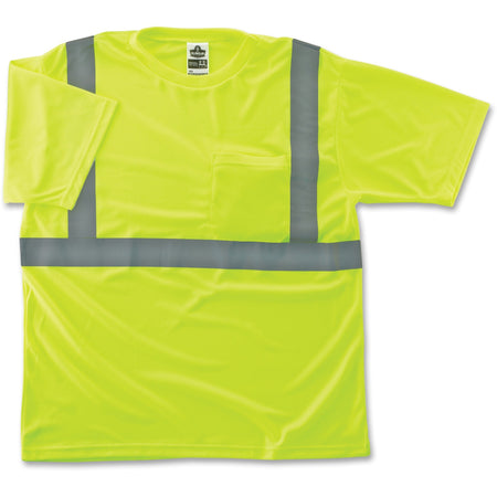 Ergodyne Class 2 Reflective Lime T-Shirt - Medium Size