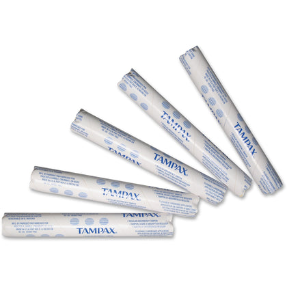 Tampax Tampons: Individually Wrapped Flushable - 500/Carton - Personal Hygiene Supplies