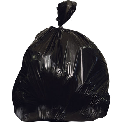 Heritage Black Linear Low Density Can Liners - 56 gal Capacity - 47" Length x 43" Width x 0.70 mil (18 Micron) Thickness - Low Density - Black - Linear Low-Density Polyethylene (LLDPE) - Can, Waste Disposal - 100 / Carton