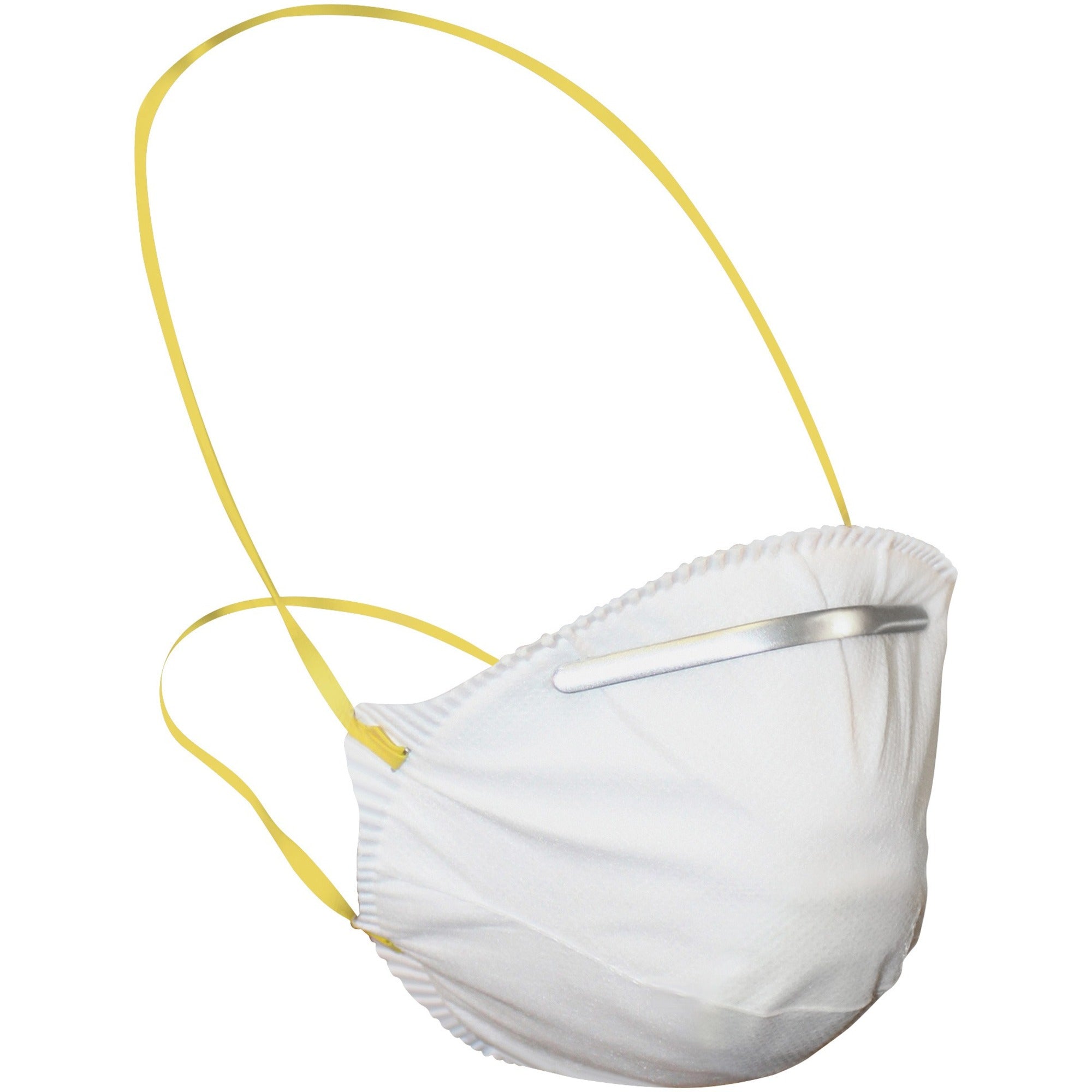 ProGuard Particulate Respirators - Mist, Dust, Respiratory, Pollen Protection - White - Comfortable, Adjustable Nose-piece, Disposable - 20 / Box