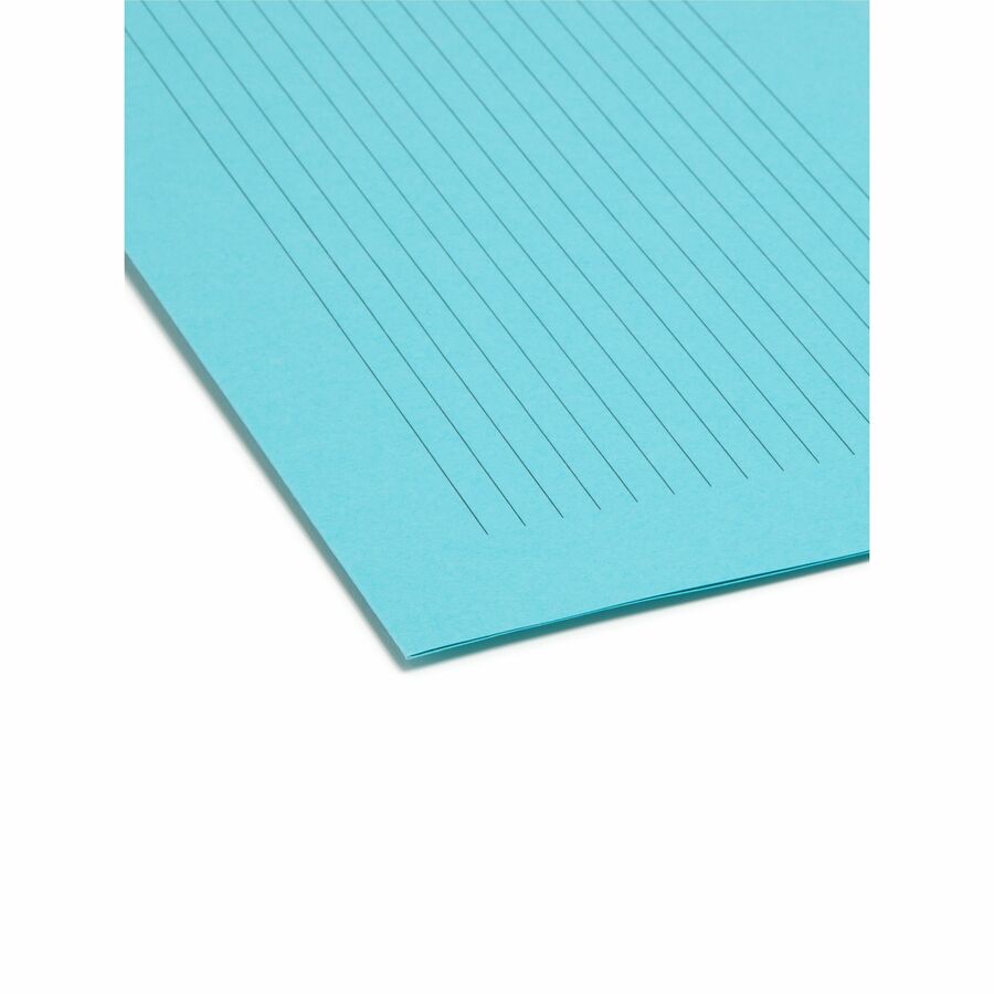 Smead SuperTab 1/3 Tab Cut Letter Recycled Top Tab File Folder - 8 1/2" x 11" - Top Tab Location - Assorted Tab Position - 11 pt. - 1 Plys - Pink, Yellow, Goldenrod, Aqua - Labeling Area, Sturdy, Durable - 10% Recycled - 12 / Pack