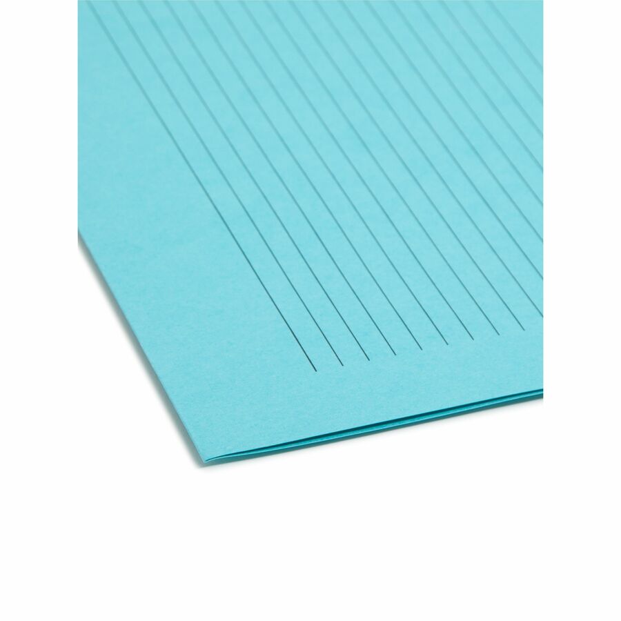 Smead SuperTab 1/3 Tab Cut Letter Recycled Fastener Folder - 8 1/2" x 11" - 1 x 2K Fastener(s) - Top Tab Location - 11 pt. - 2 Plys - Pink, Yellow, Goldenrod, Aqua - Preprinted, Reinforced, Durable, Labeling Area - 10% Recycled - 24 / Pack