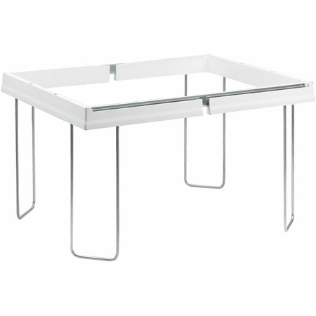 Smead Heavy-Duty Adjustable Hanging Folder Frame - Letter - 16" to 24" Long - Steel, Plastic - White - 1 / Box