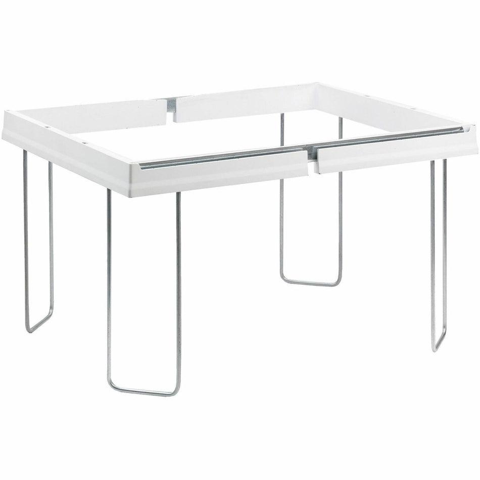 Smead Heavy-Duty Adjustable Hanging Folder Frame - Letter - 16" to 24" Long - Steel, Plastic - White - 1 / Box