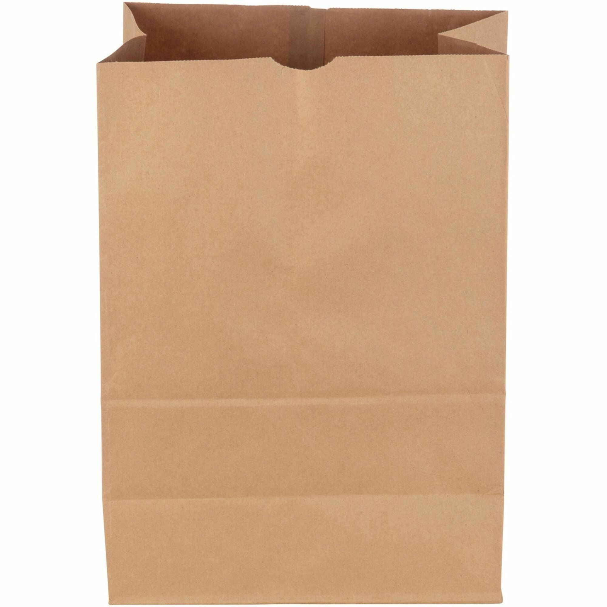 DURO Food Bag - Brown - Kraft, Paper - Grocery - 400 / Carton