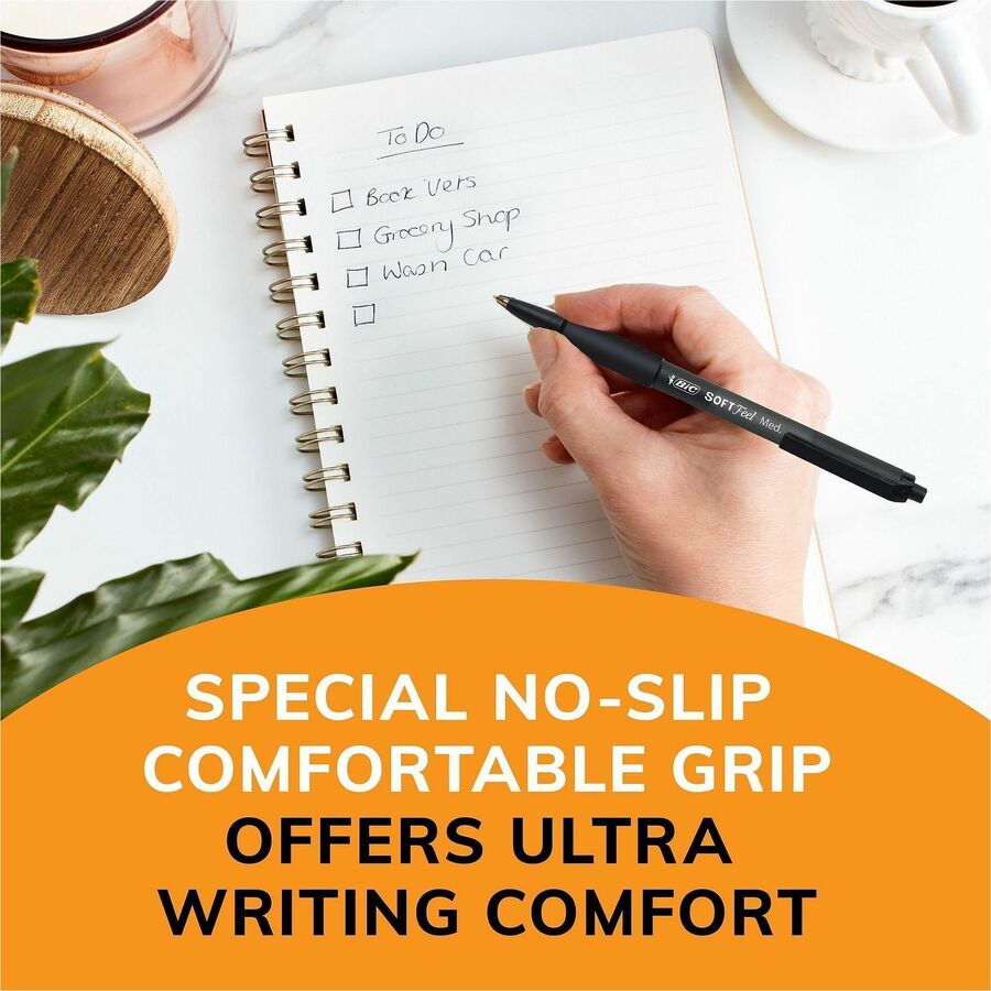 BIC SoftFeel Retractable Ball Pens - Alternate-Image2