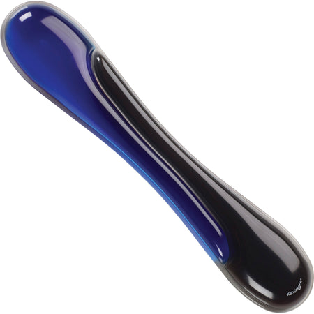 Kensington Duo Gel Wristrest Wave - 0.41" Height x 18.88" Width x 3.50" Depth - Black & Blue - 1 Each